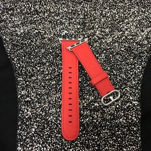 NEW APPLE WATCH RED NATURAL LEATHER BANDS 38MM❣️